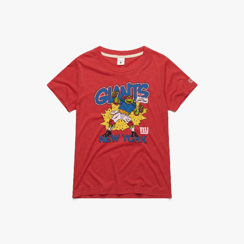 Women's Blouse with Puffed SleevesWomen's TMNT Raphael x New York Giants