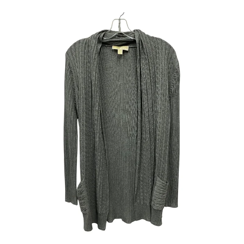 Women's Greek Wool SweatersCardigan By Michael By Michael Kors In Grey, Size:M