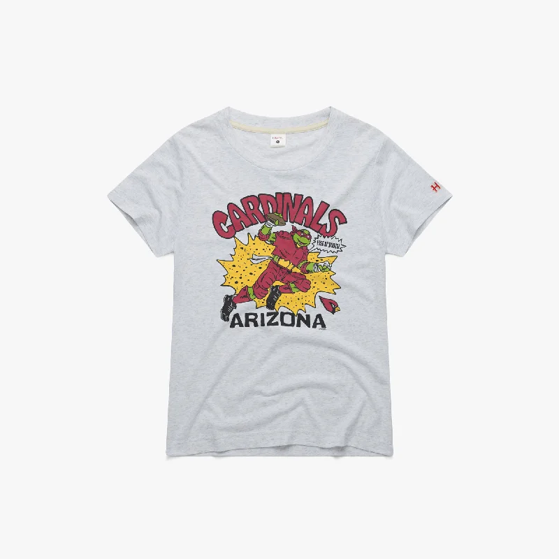 Women's Blouse with High CollarWomen's TMNT Raphael x Arizona Cardinals