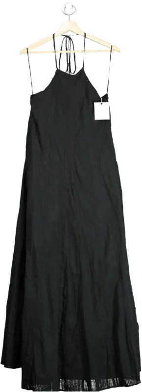 Women's Slovak Wool SweatersL'academie Black The Phila Halter Neck Maxi Dress UK XS