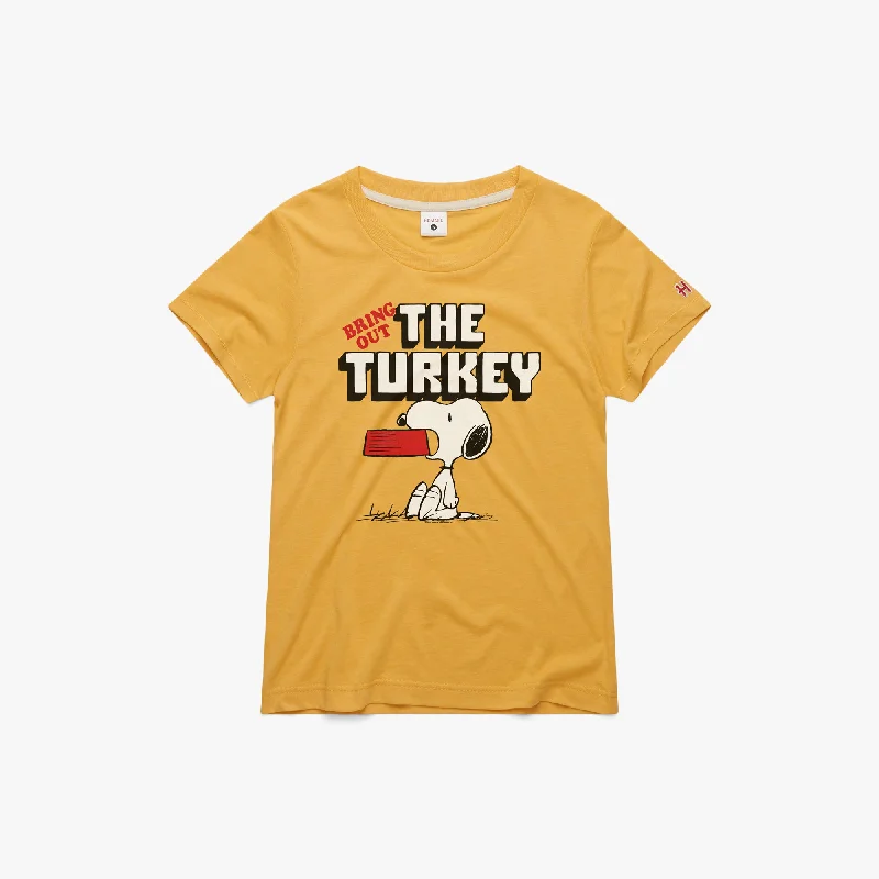 Women's Blouse with Square CollarWomen's Peanuts Snoopy Bring Out The Turkey