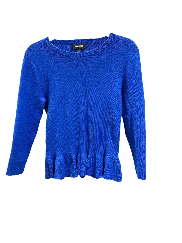 Women's Latvian Wool SweatersSweater By Express In Blue, Size: M