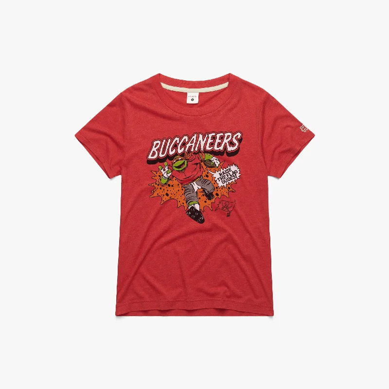 Women's Blouse with Shirt CollarWomen's TMNT Michelangelo x Tampa Bay Buccaneers