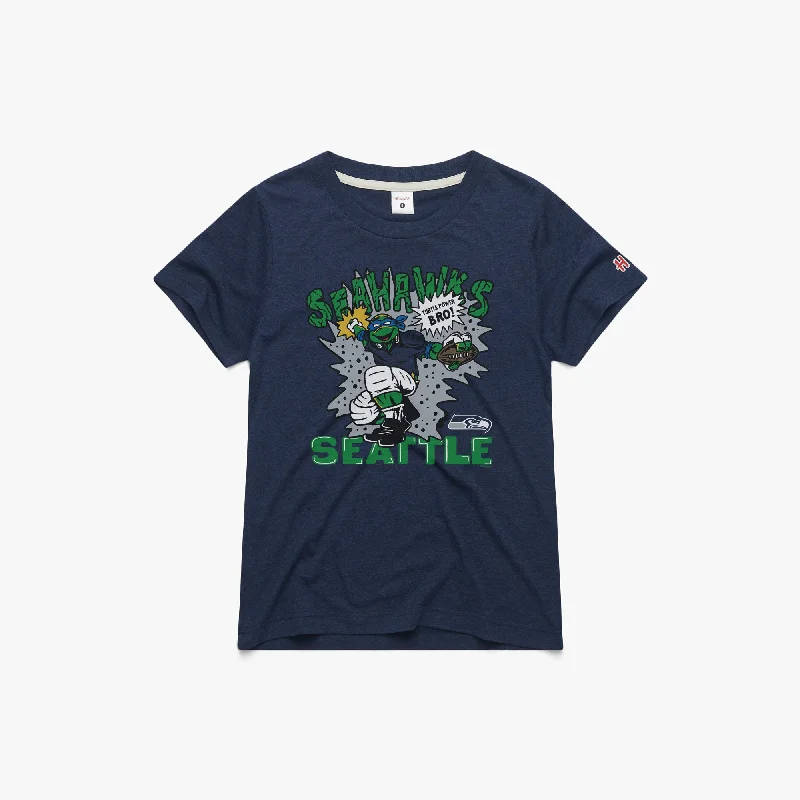 Women's Blouse for ChurchWomen's TMNT Leonardo x Seattle Seahawks