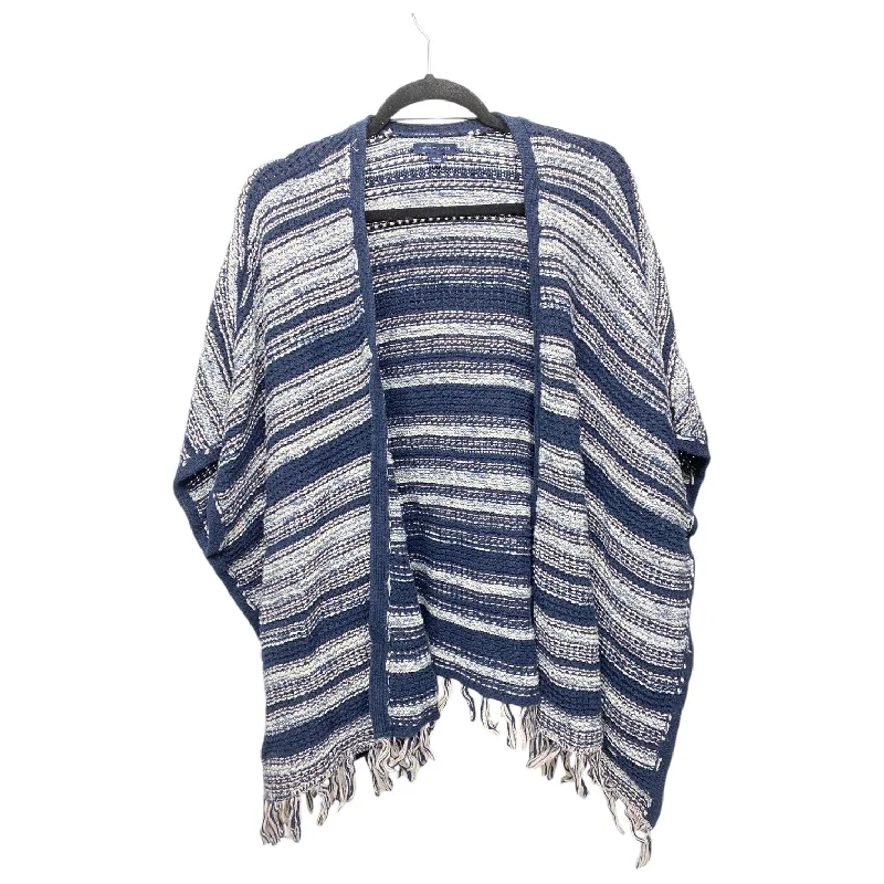 Women's Oversized SweatersCardigan By Tommy Hilfiger In Blue & White, Size: Osfm