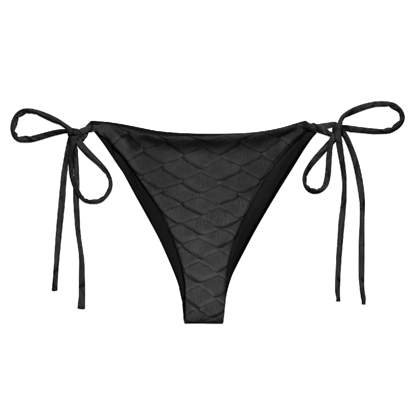 Obsidian Recycled String Bikini Bottom