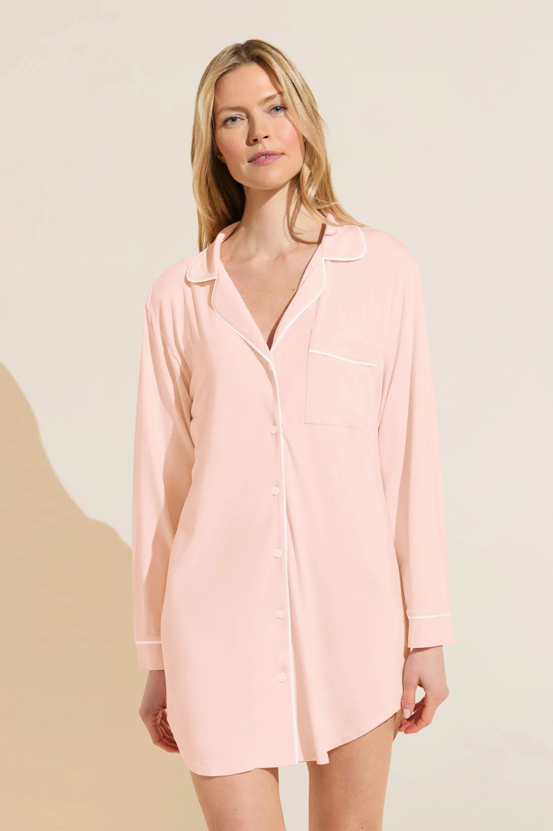 ladies' silk pajama topsGISELE TENCEL MODAL SLEEPSHIRT