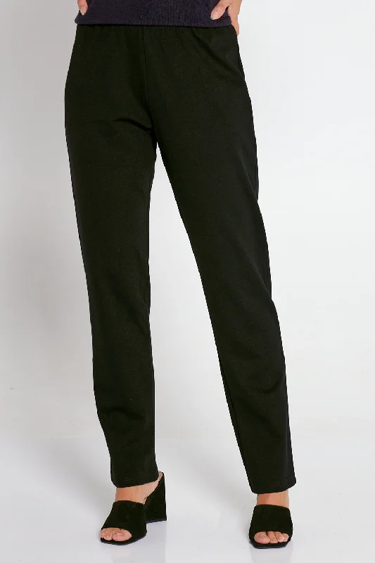 Women's Jodhpurs with Peter Pan CollarGianna Ponte Pants - Black