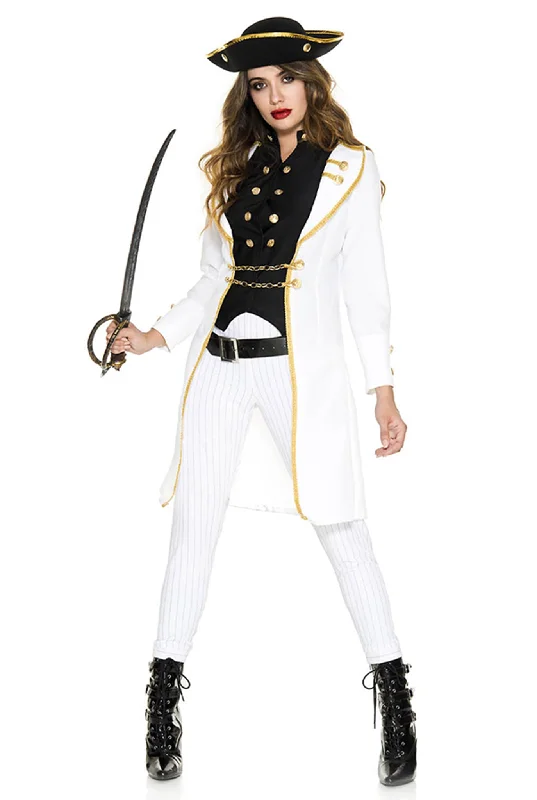 women's pajamas with a classic designFive Pieces Private Privateer Costume Set