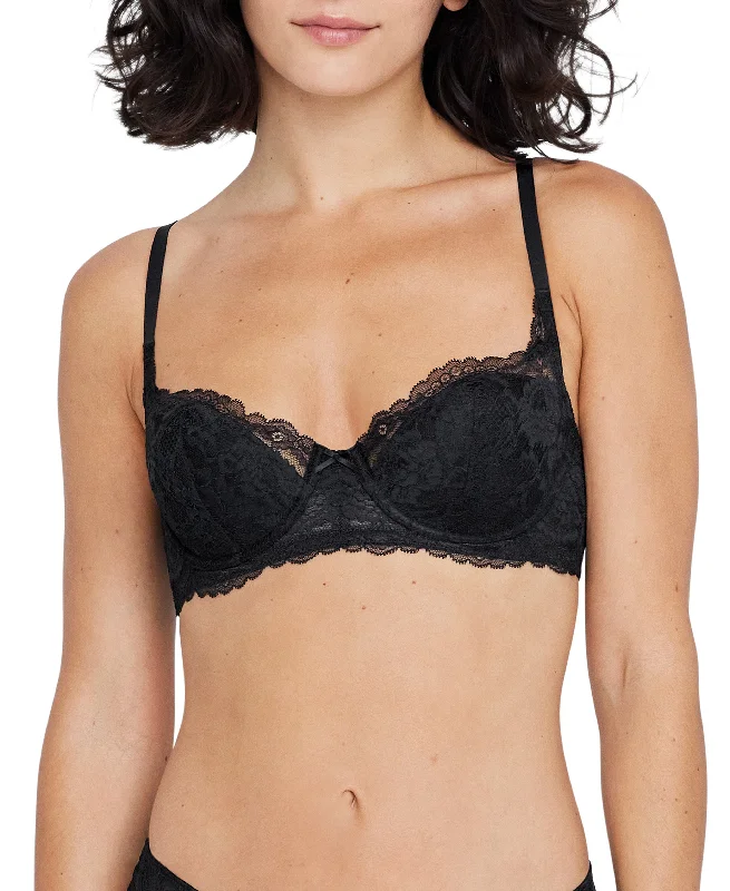 lace front closure braMinx Balconette Padded Underwire T-shirt Bra