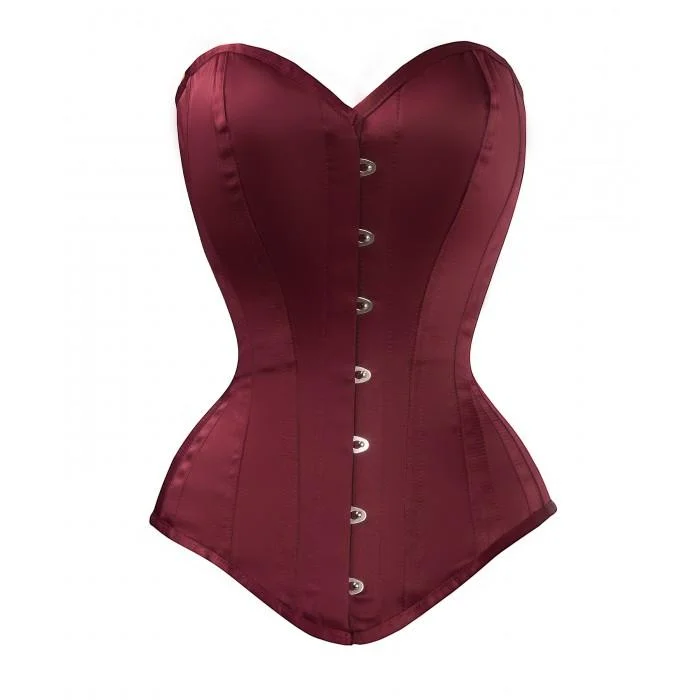 plus-size waist cincher with lace overlayFelix Steel Boned Waist Taiming Corset With Hip Gores