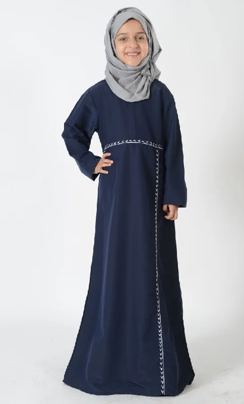 Women's Hooded SweatpantsUniform Abaya- Kids Sizes (Navy)