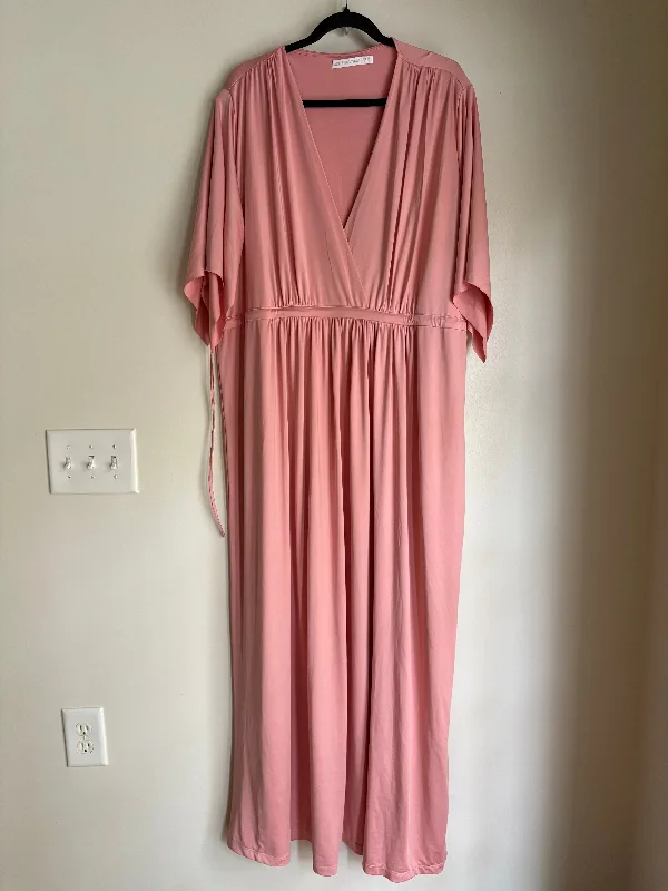 Women's One-Shoulder DressesDress Casual Maxi By Adelyn In Pink, Size: 3x