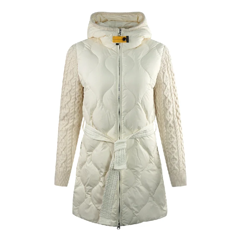 Women's Coats with HoodParajumpers Lady Purity Cream Down Jacket