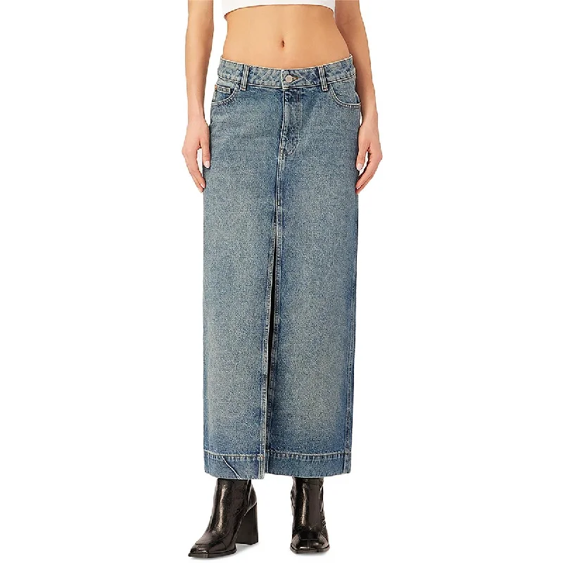 Women's Wool SkirtsWomens Maxi Jean Denim Skirt