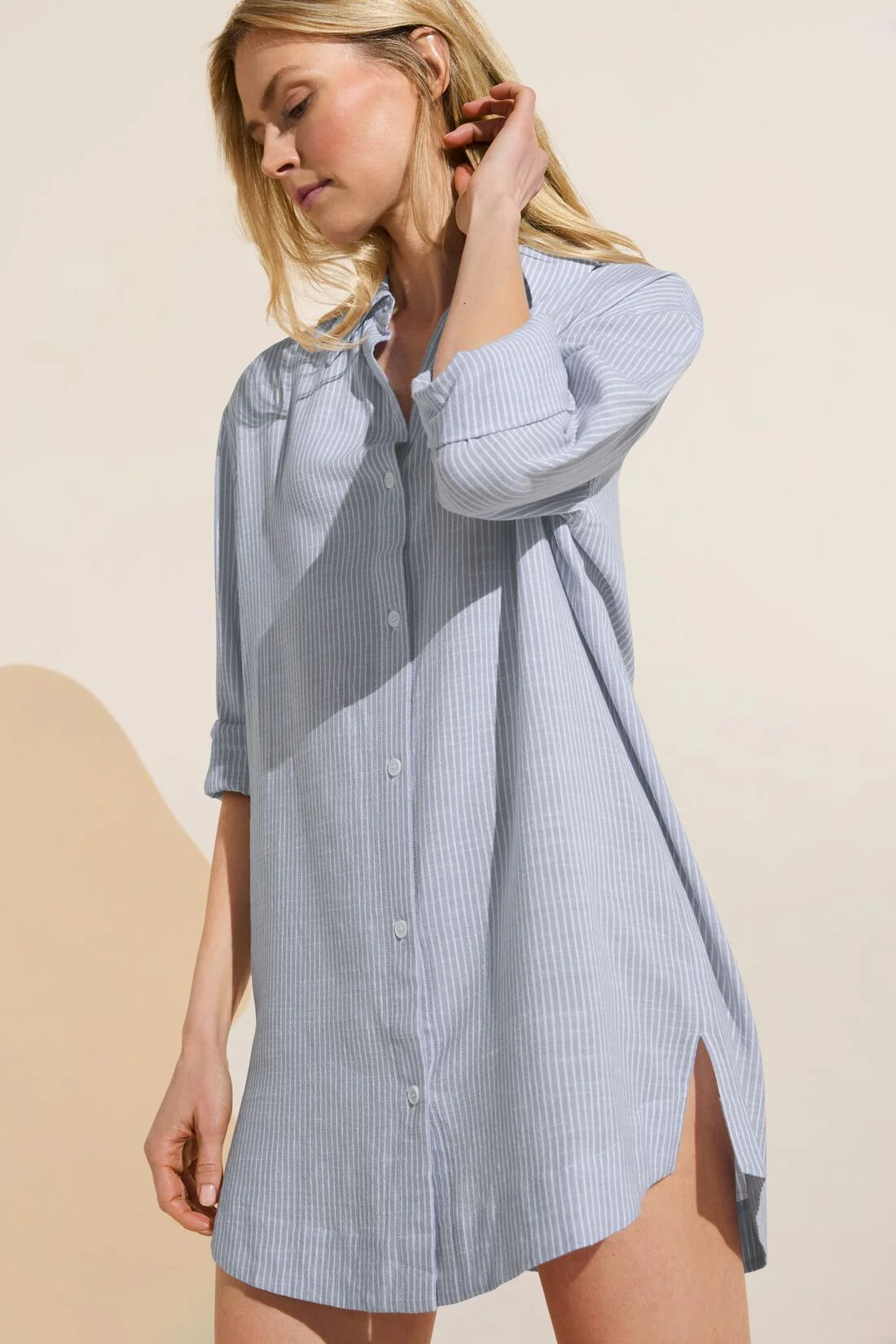 women's pajamas with pockets on the chestNAUTICO SLEEPSHIRT