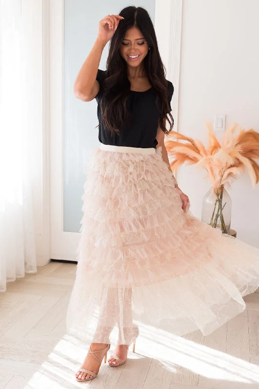 Women's Slim Fit SkirtsOnly In Fairytales Modest Tulle Skirt