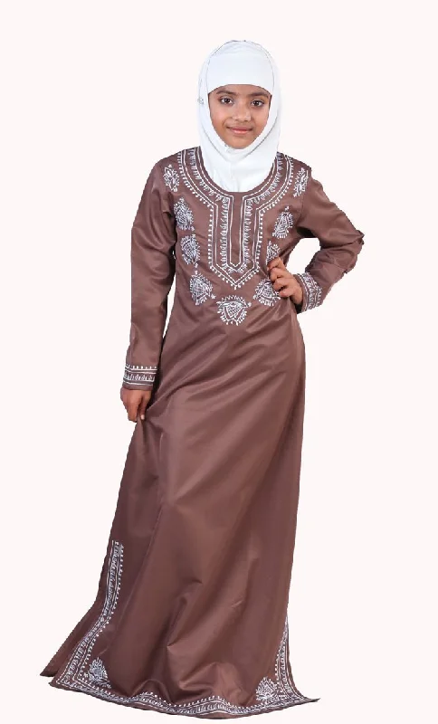 Women's Hooded Sweatshirts with High WaistJasmin Girls Abaya