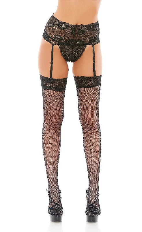 lightweight body suit for layering under clothesBlack Lace Trim Garter With Pantyhose (BOXED)