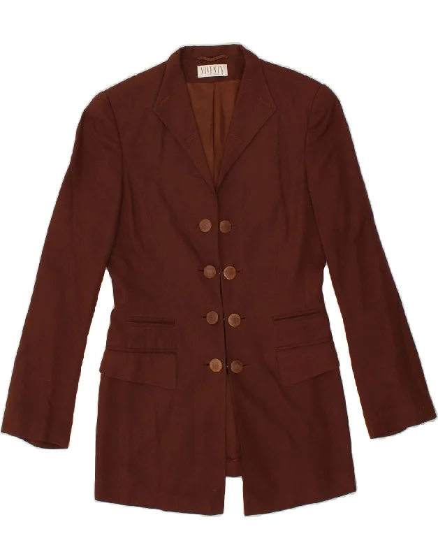 Women's Anorak CoatsVIVENTY Womens Blazer Jacket EU 34 XS Brown Viscose