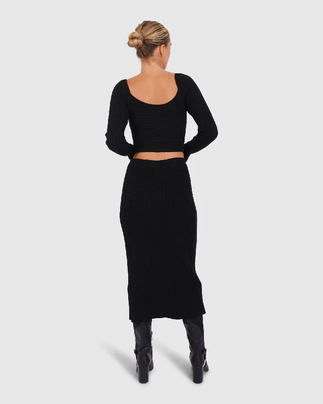 Women's Textured SkirtsAll My Life Knit Midi Skirt