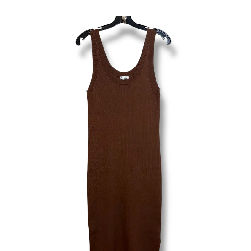 Women's Round-Neck DressesDress Casual Maxi By Clothes Mentor In Brown, Size: M