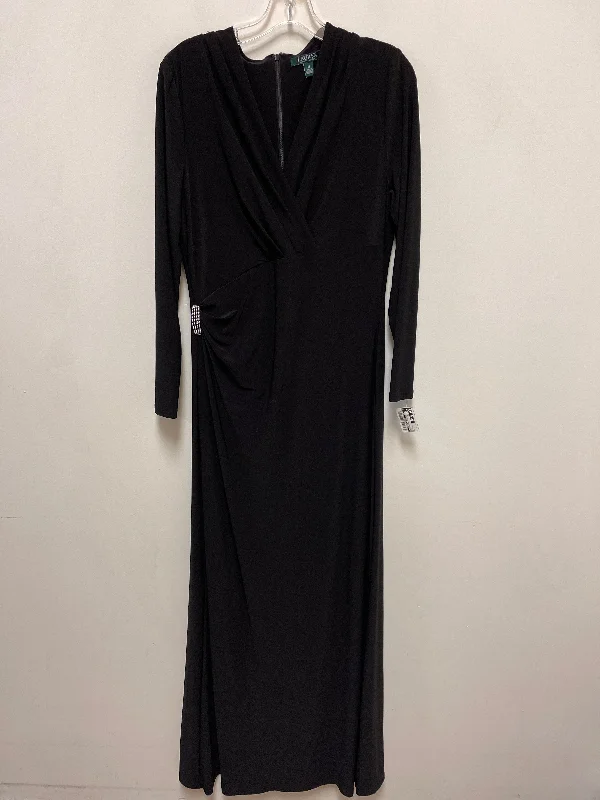 Women's High Collar DressesDress Casual Maxi By Clothes Mentor In Black, Size: L