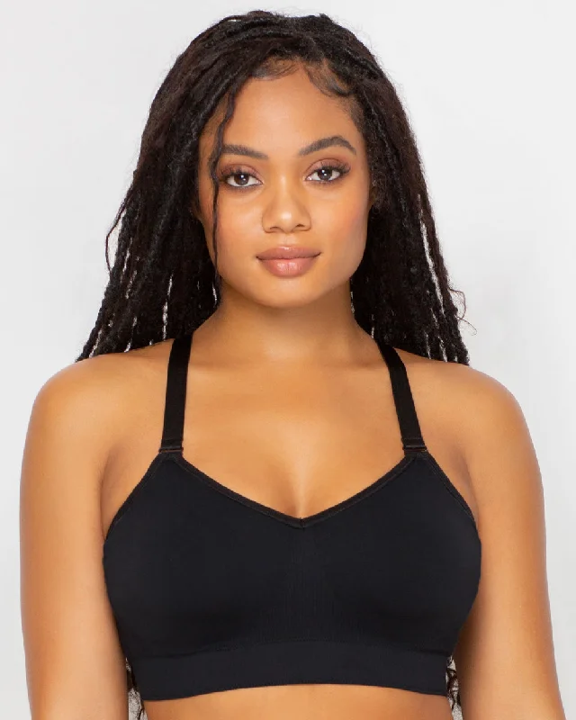 wireless bra with molded cupsSMOOTH WIRELESS BRA- BLACK