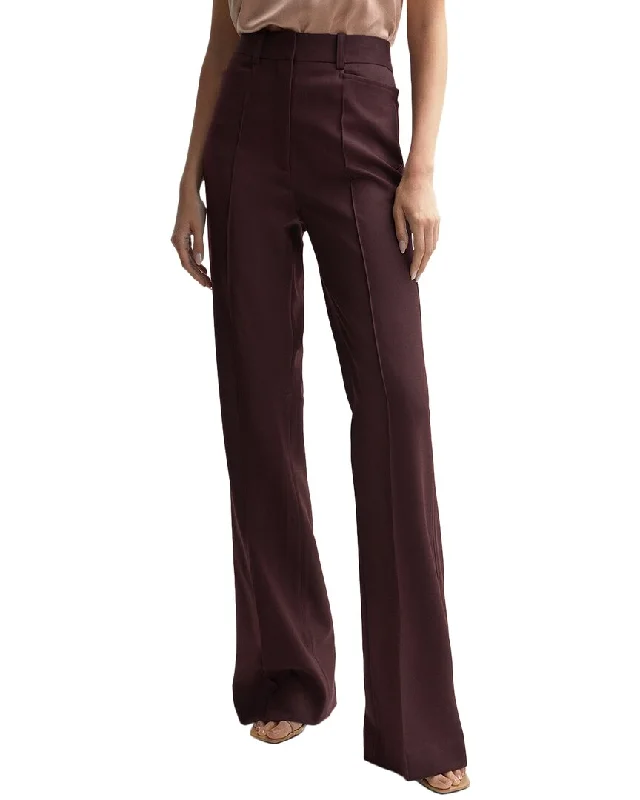 Women's Jodhpurs with Sweetheart CollarReiss Flora Wool-Blend Flared Trouser