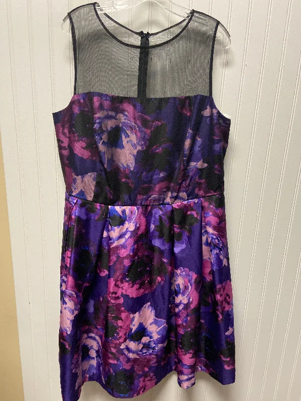 Women's Sleeveless DressesDress Party Short By London Times In Purple, Size: 1x