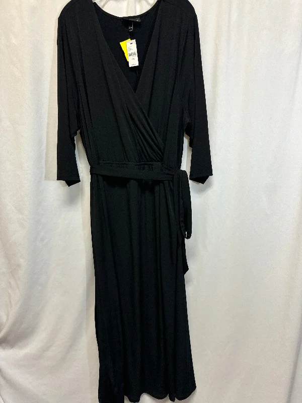 Women's Boat-Back DressesDress Casual Maxi By Lane Bryant In Black, Size: 4x