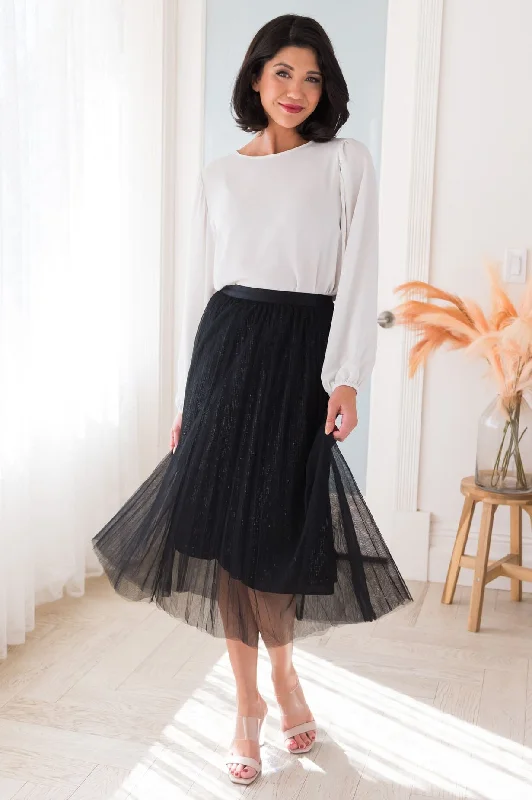 Women's Mid-Waist SkirtsBold & Beautiful Modest Tulle Skirt