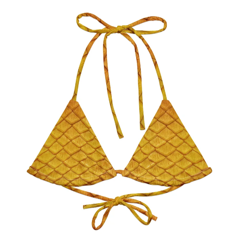 Golden Hour Recycled String Bikini Top