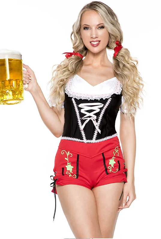 women's button-down pajama shirtsTwo Pieces Oktoberfest Hottie Costume Set