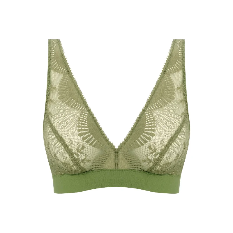 seamless bra with lace detailingSensu Lace Bralette