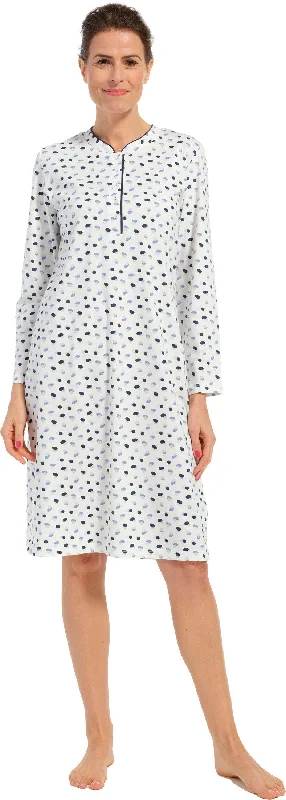 women's pajamas for yoga and meditationNachthemd 10232-132-4 snow 103