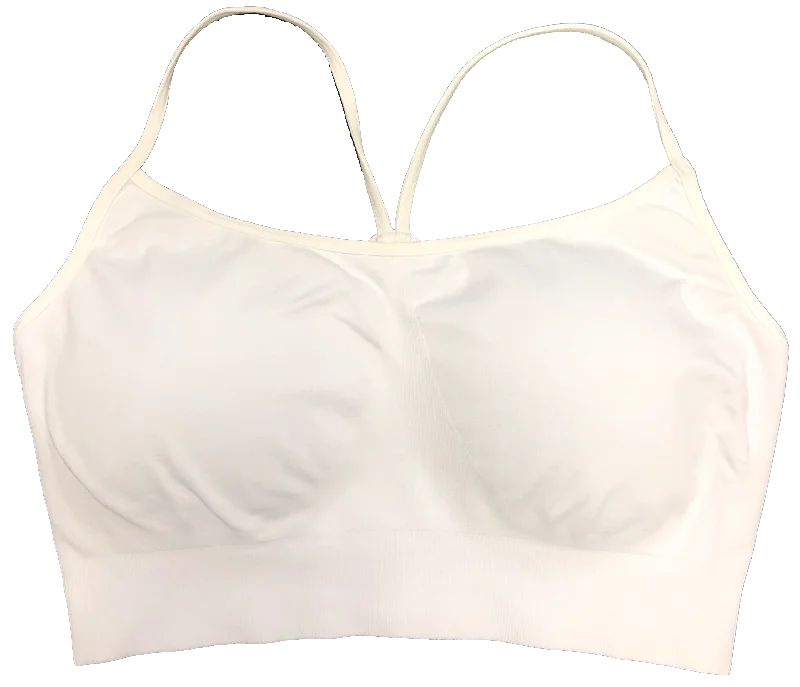 full-coverage bra for large bustsPadded Racerback Bra