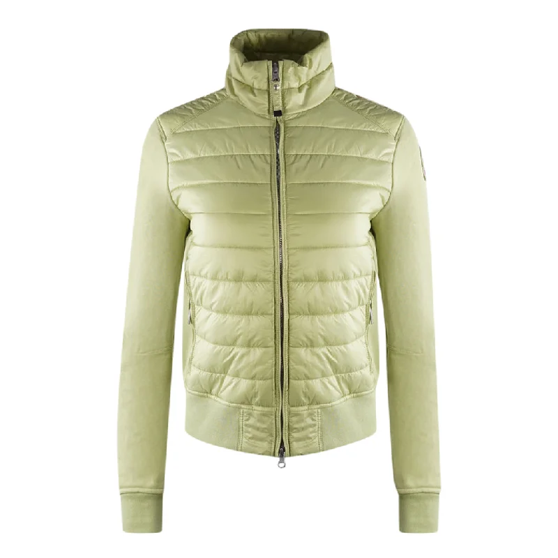 Women's Coats with Fur Trimmed BeltParajumpers Rosy Tisane Green Jacket