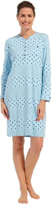 women's pajamas for loungingNachthemd 10232-162-4 light blue 509