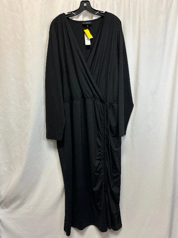 Women's U-Shaped-Neck DressesDress Casual Maxi By Lane Bryant In Black, Size: 4x