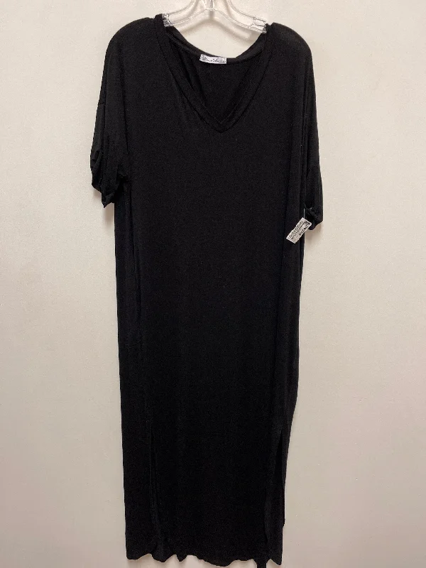 Women's Narrow Collar DressesDress Casual Maxi By Clothes Mentor In Black, Size: L