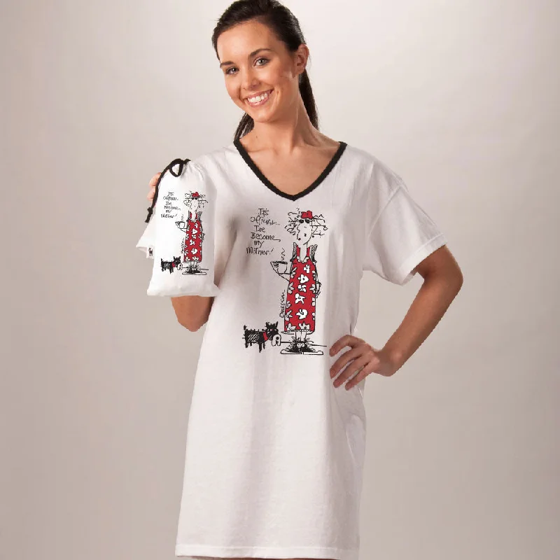 women's pajamas for everyday lounging"It's official, I've become my Mother"  Nightshirt In Bag