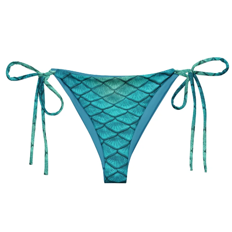 Sea Sapphire Recycled String Bikini Bottom