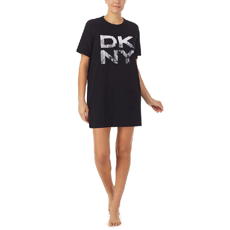 women's pajamas with a touch of elegance and sophisticationDKNY, Sleepshirt, YI2322489 Black