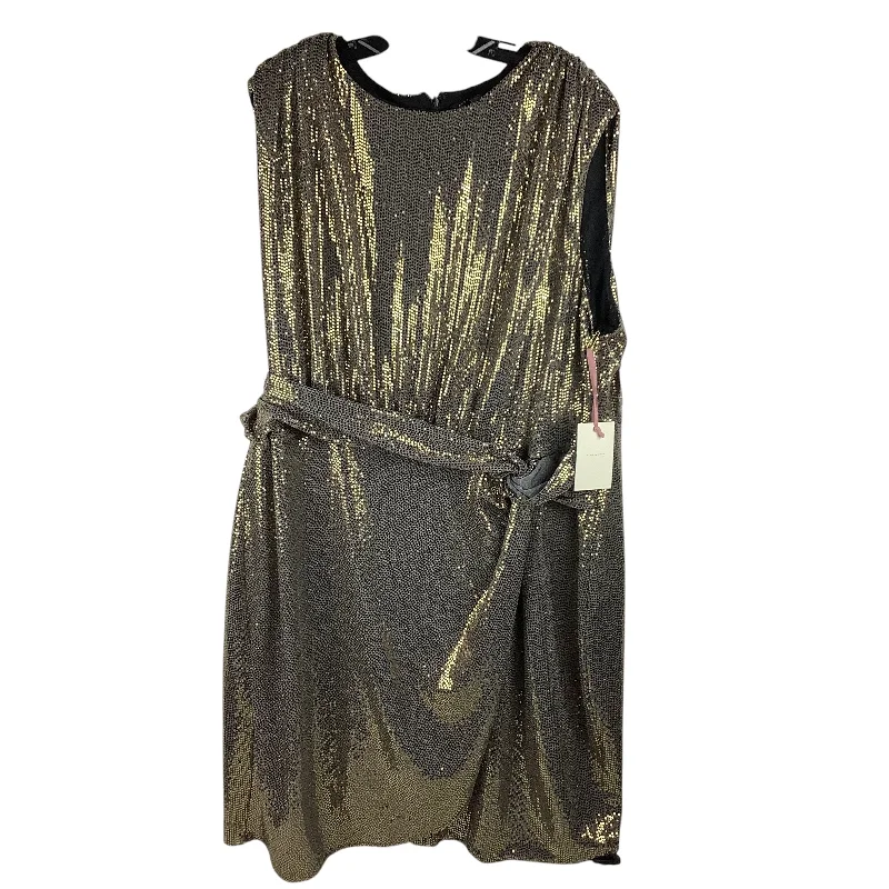 Women's Maxi DressesDress Party Short By Alex Marie In Gold, Size: 24