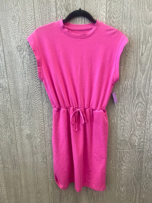 Women's Boat-Neck DressesPink Dress Casual Short A New Day, Size Xs