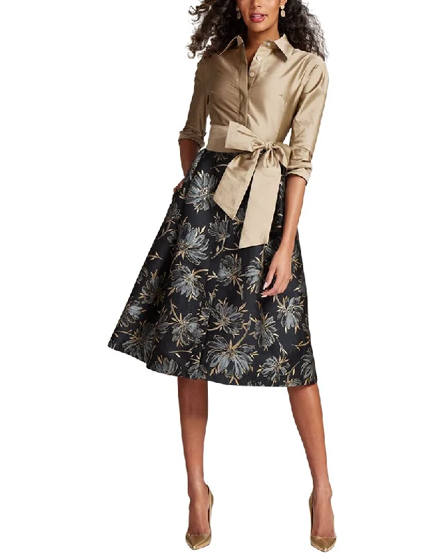 Women's Keyhole Collar DressesTeri Jon by Rickie Freeman Special Occasion Short Printed Dress