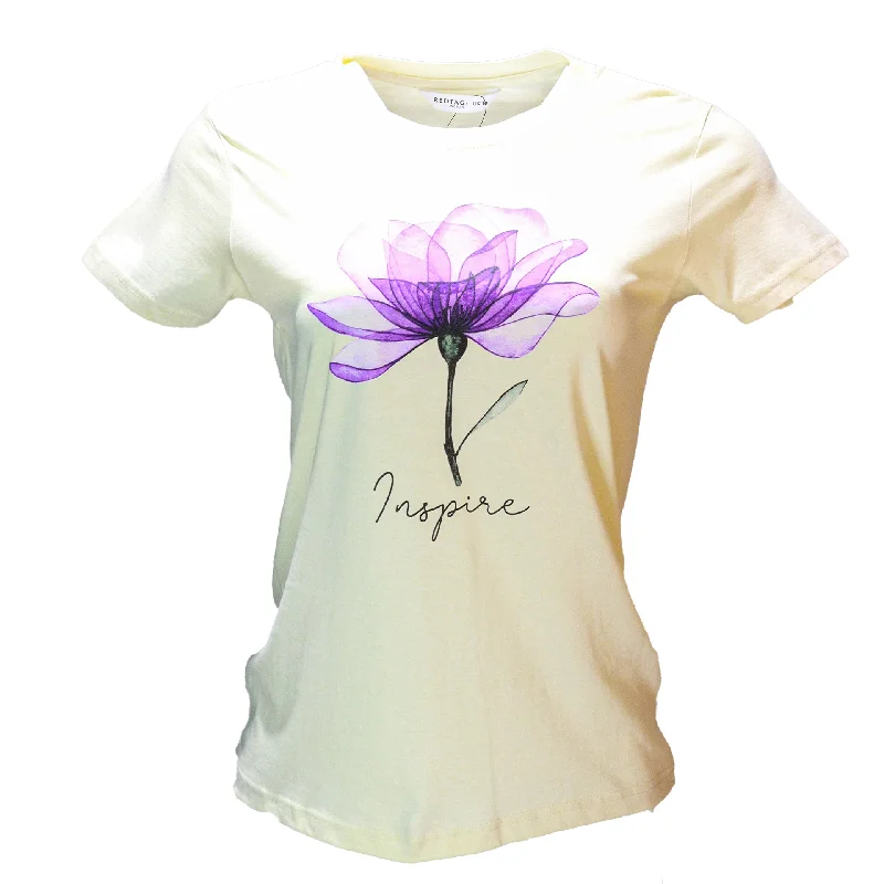 women's pajamas for those who value qualityIvory Printed T Shirt