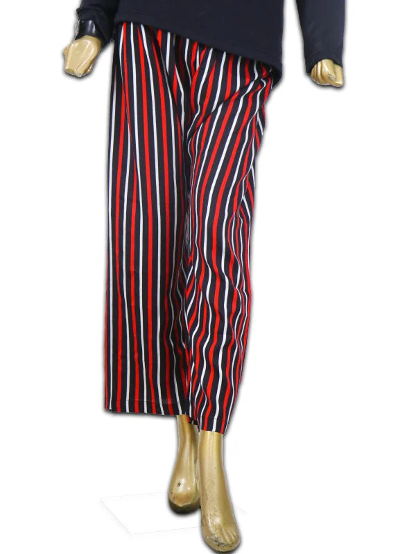 women's pajamas with a fitted designLT01 Ladies Casual Trouser Stripes WB Red