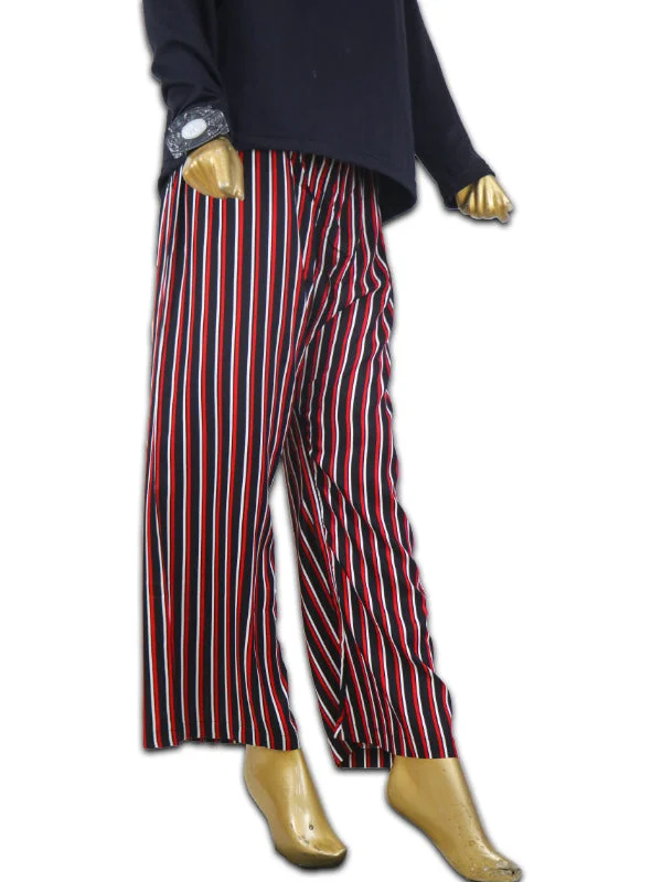 women's pajamas made from organic cottonLT02 Ladies Casual Trouser Stripes WR Black